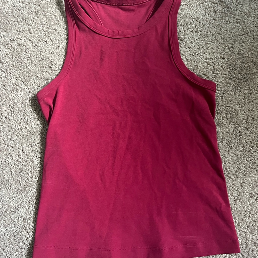 Lululemon Athletica Red Sleeveless Tank Top
